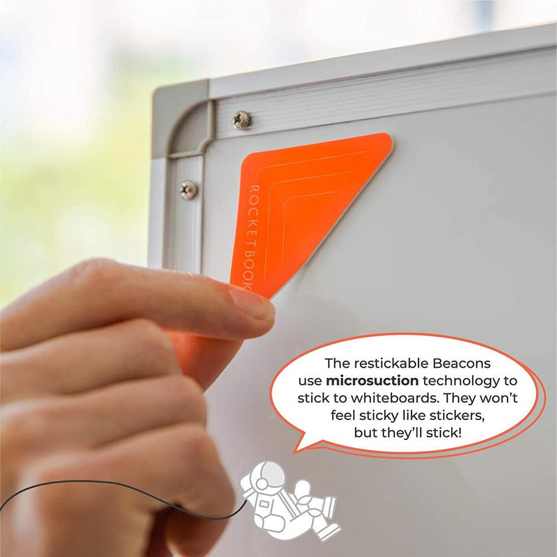 RocketBook Beacons – Digitize Any Whiteboard Or Wall reusable and re-stickable