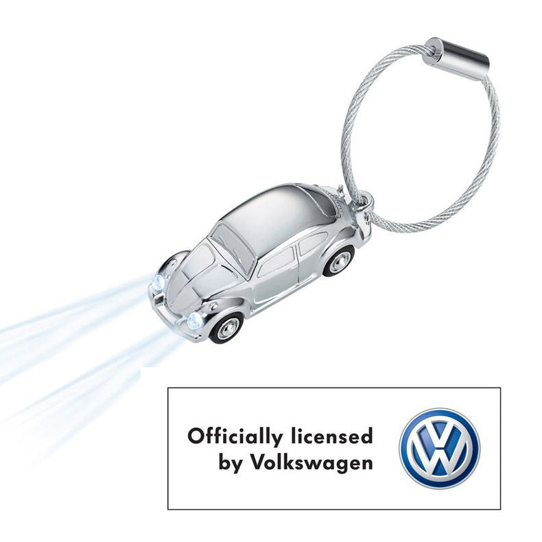 TROIKA Keychains & Keyrings - Multiple Premium Materials Volkswagen Beetle Car design