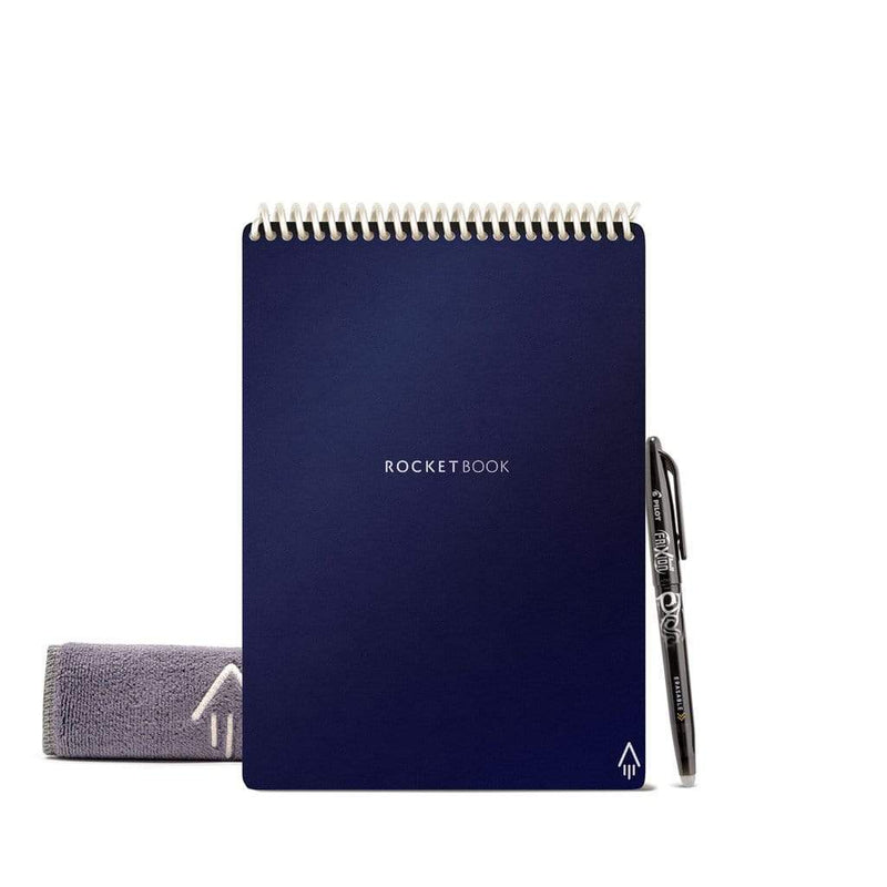 Rocketbook Flip: Galaxy's 1st Ambidextrous Reusable Notepad in midnight blue