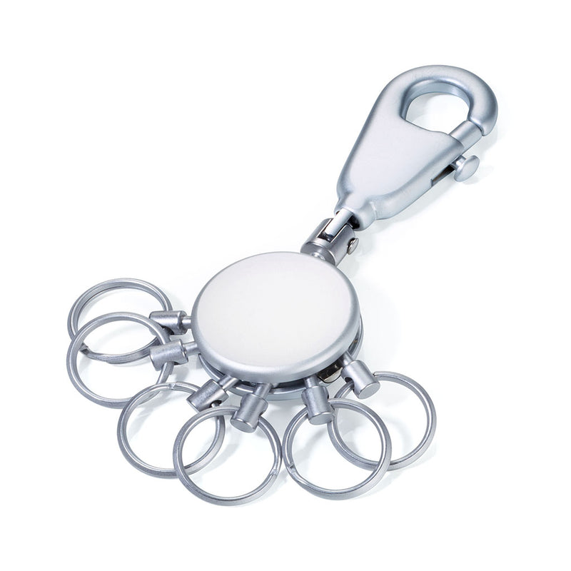 TROIKA Keychains & Keyrings - Multiple Premium Materials silver rings design