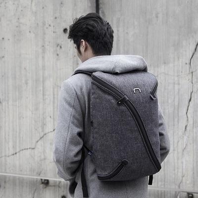 top 7 work and travel backpacks in 2020 - man carrying kickstarter backpack in dark grey UNO II Backpack