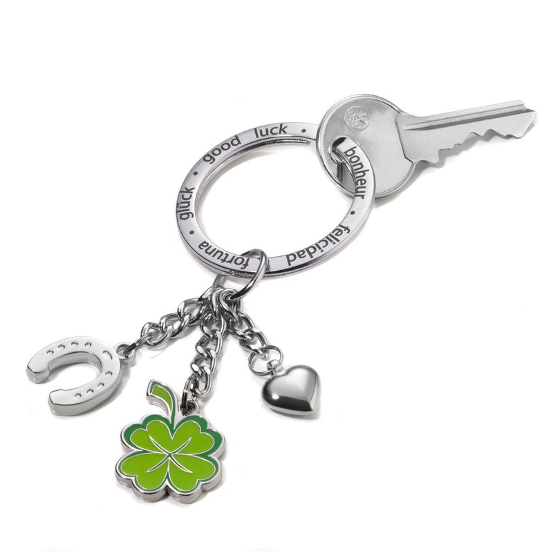 TROIKA Keychains & Keyrings - Multiple Premium Materials lucky horseshoe design in colour