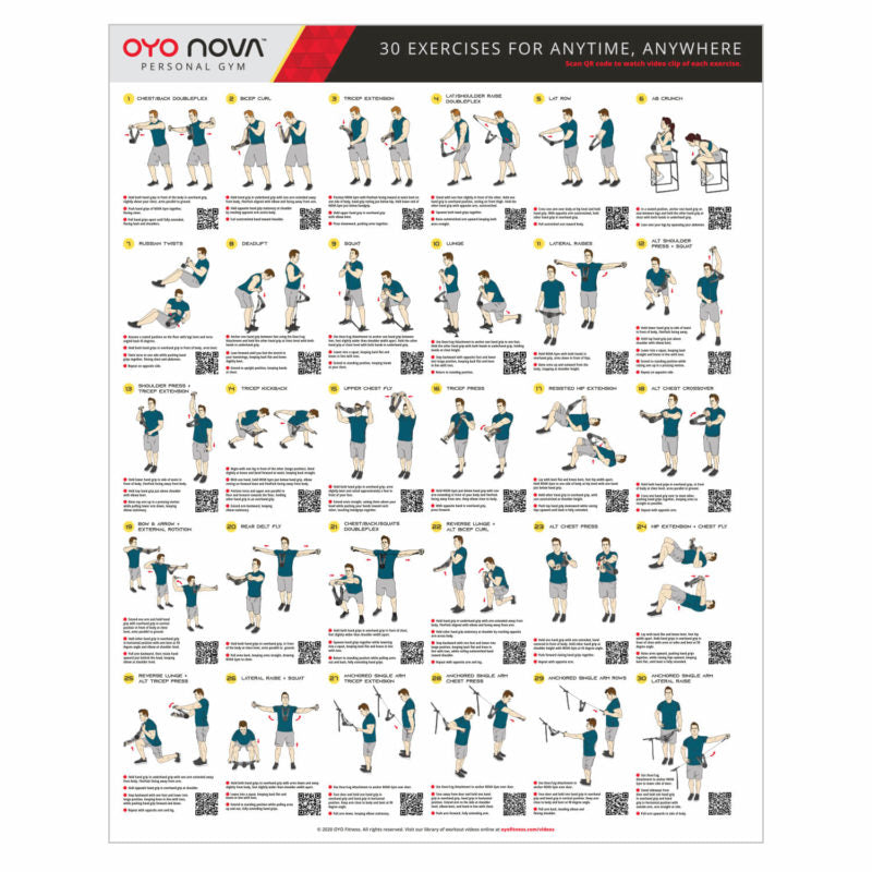 OYO Nova Gym Standard Version 30 Exercises for Anytime, Anywhere - The Novus Lab