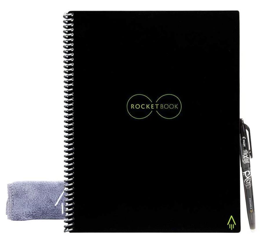 Buy Rocketbook Reusable Digital - Smart Notepad A4 Red - Spiral Note Book  To Do List Pad, Lined Paper with Frixion Erasable Pen and Wipe, Office  Gadget with Rocketbook App, Reduce Paper