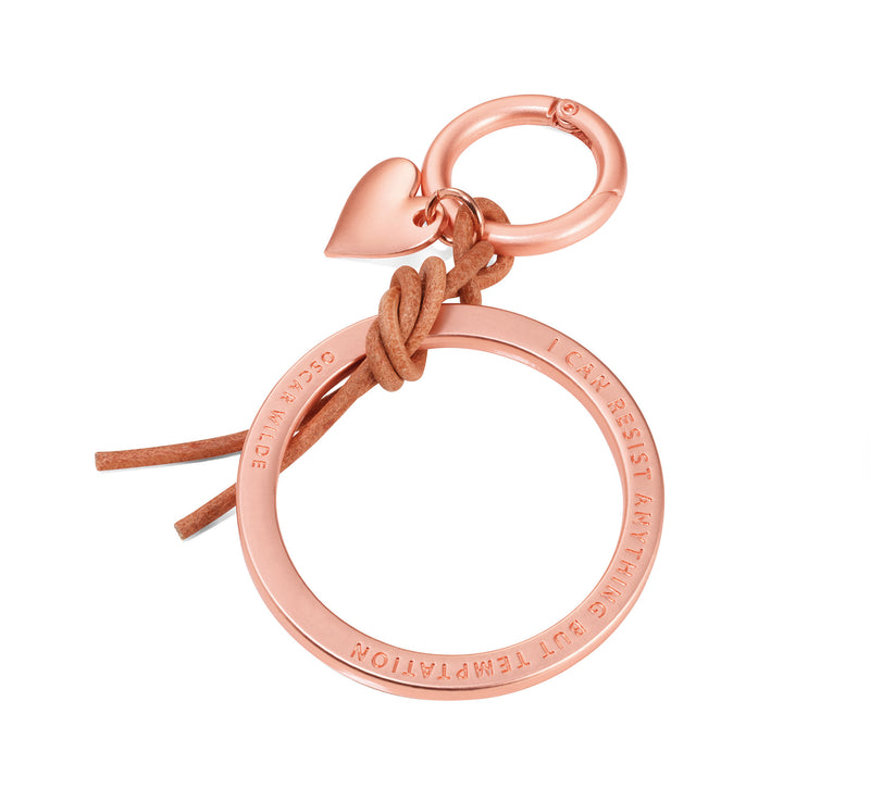 TROIKA Keychains & Keyrings - Multiple Premium Materials pink rope ring design