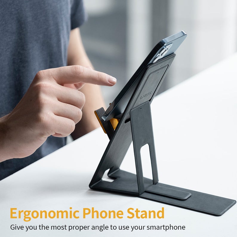 MAGEASY PHOLDR CLING-ON WALLET KIT ergonomic phone stand with proper viewing angles