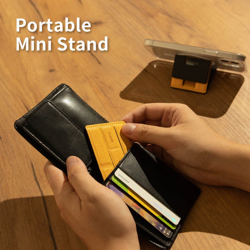 MAGEASY PHOLDR CLING-ON WALLET KIT portable mini stand that fits into your wallet