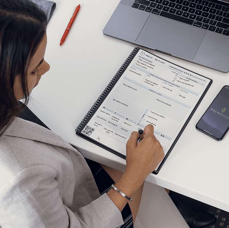 Rocketbook Panda Planner - Reusable & Cloud-Connected in action